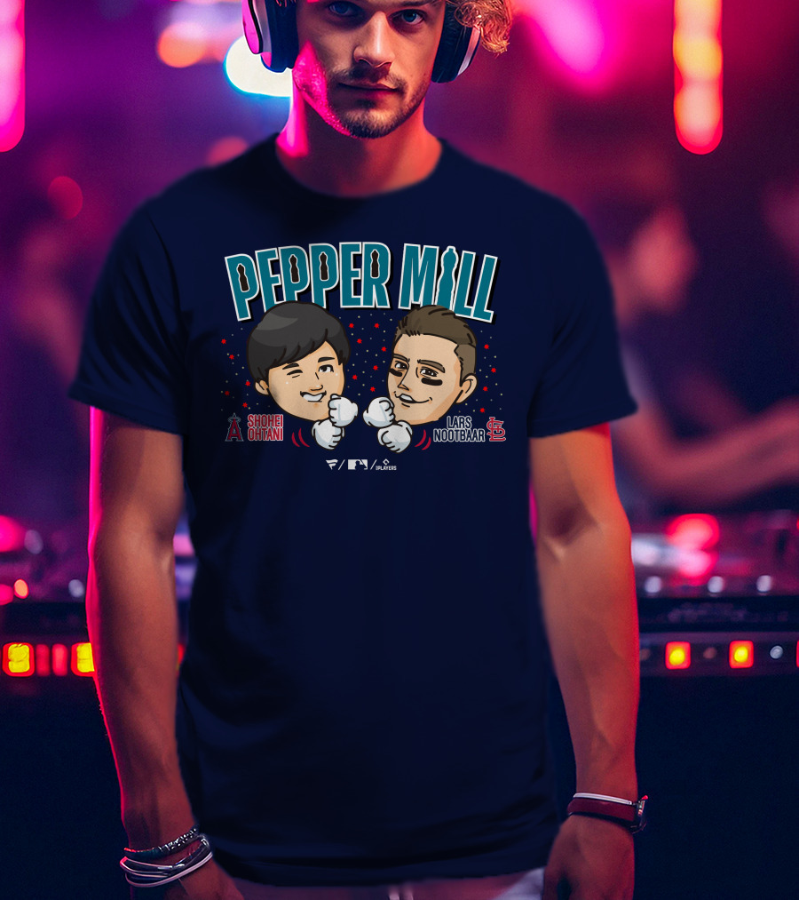 PEPPER MILL Shohei Ohtani Lars Nootbaar MLB Players T-Shirt
