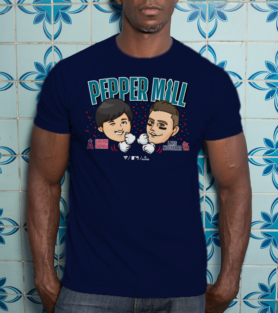 PEPPER MILL Shohei Ohtani Lars Nootbaar MLB Players T-Shirt