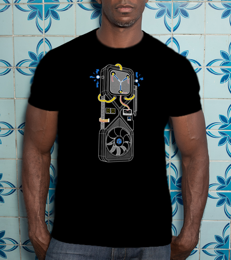 Flux Capacitor Graphics Card 3080 Fusion T-Shirt