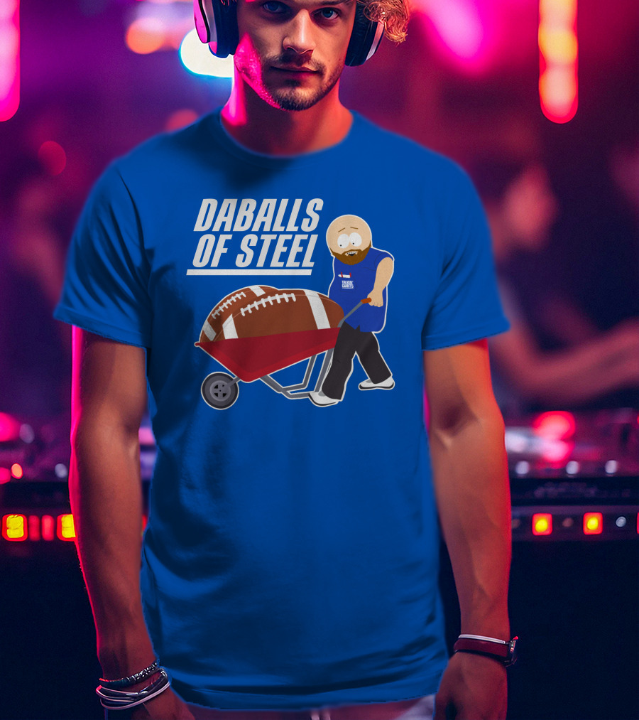 Daballs Of Steel Wheelbarrow Football Carrying Soccer Player T-Shirt