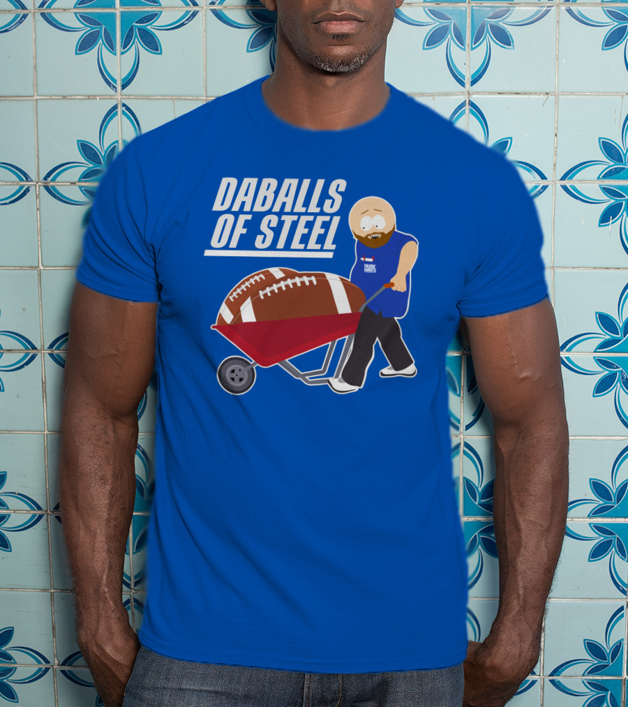 Daballs Of Steel Wheelbarrow Football Carrying Soccer Player T-Shirt