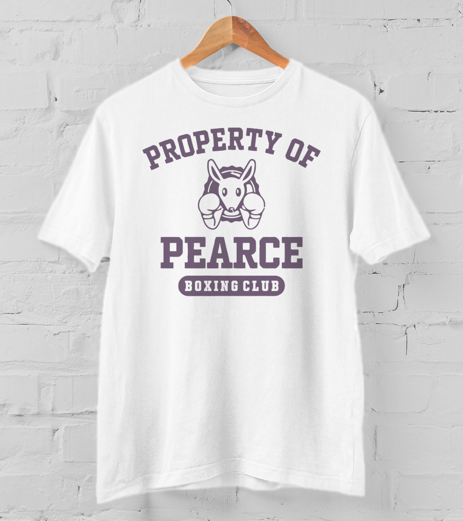 Property Of Pearce Boxing Club Kangaroo Gloves T-Shirt
