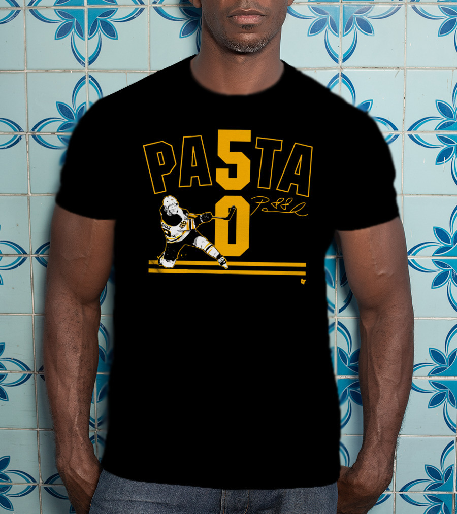 PASTA 50 Pastrnak Hockey Player 88 T-Shirt