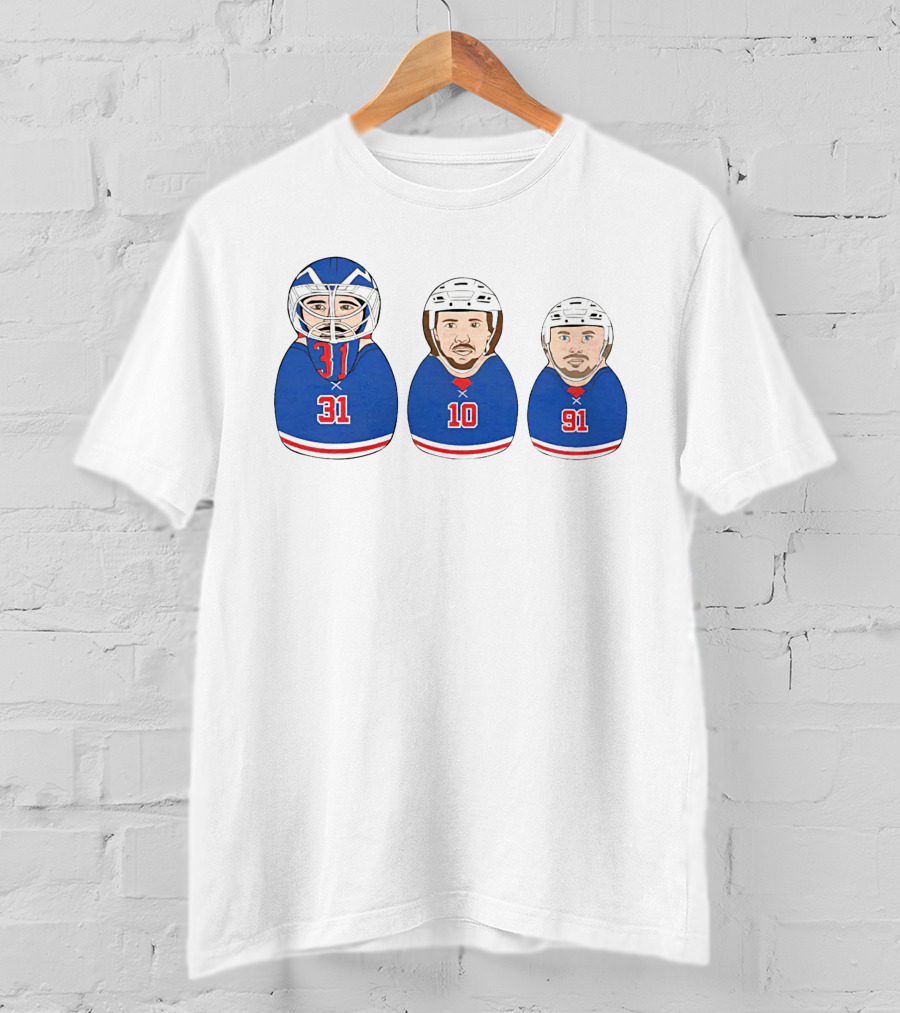 NY Hockey Russian Doll Design 31 10 91 T-Shirt