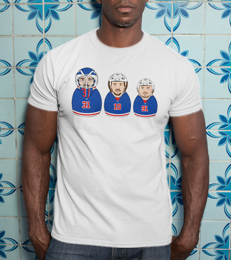 NY Hockey Russian Doll Design 31 10 91 T-Shirt