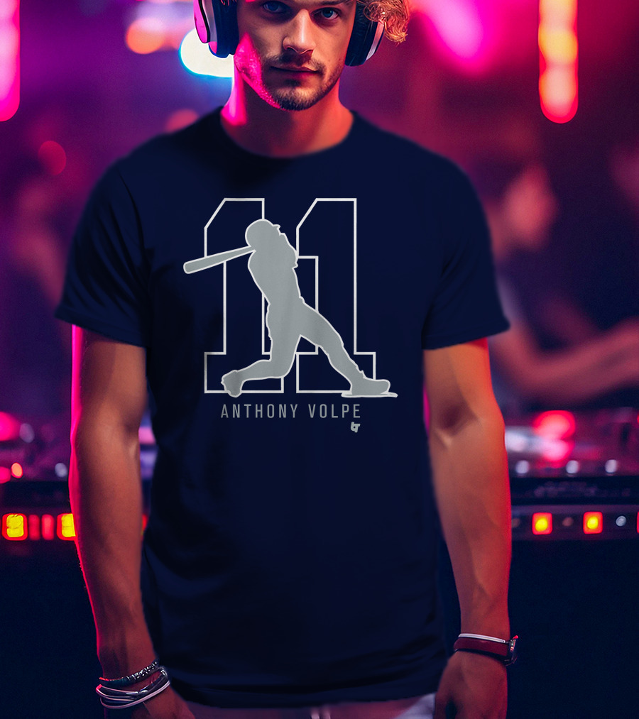 Anthony Volpe 11 New York Baseball T-Shirt