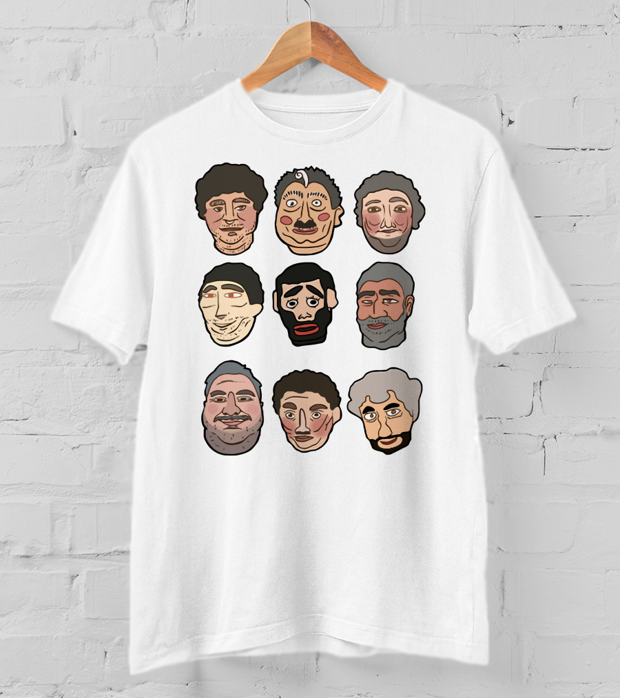 H3 Podcast Faces Characters T-Shirt