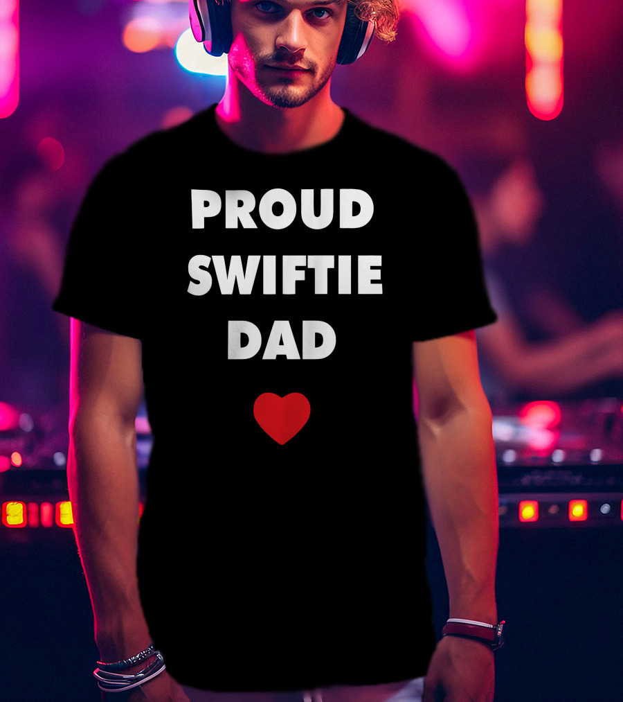 Proud Swiftie Dad Heart T-Shirt