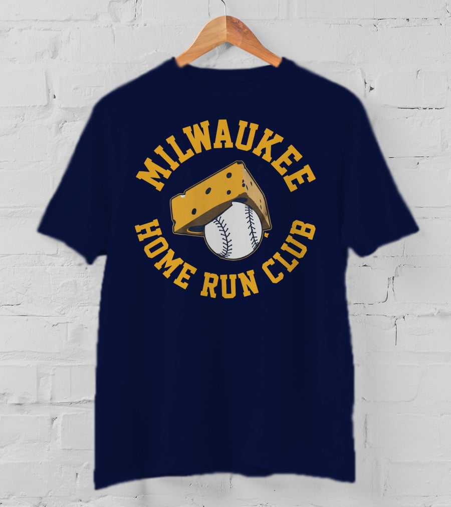 Milwaukee Home Run Club Cheese Baseball T-Shirt