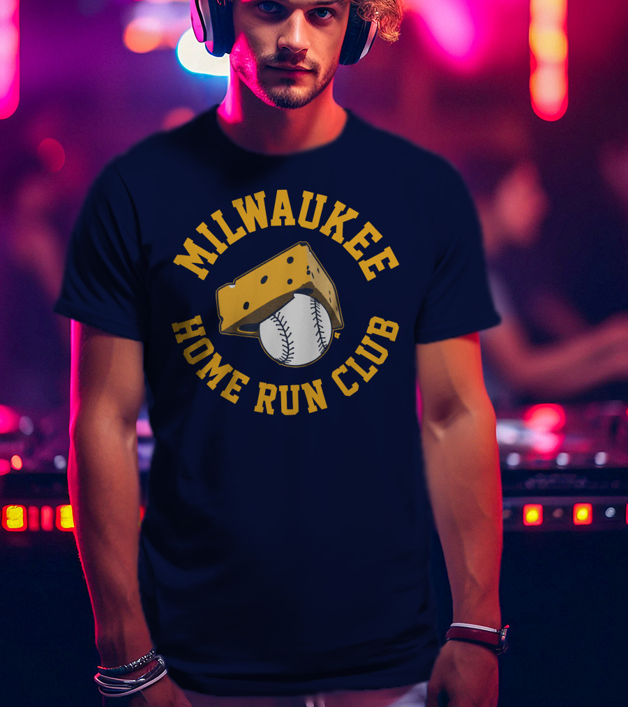 Milwaukee Home Run Club Cheese Baseball T-Shirt