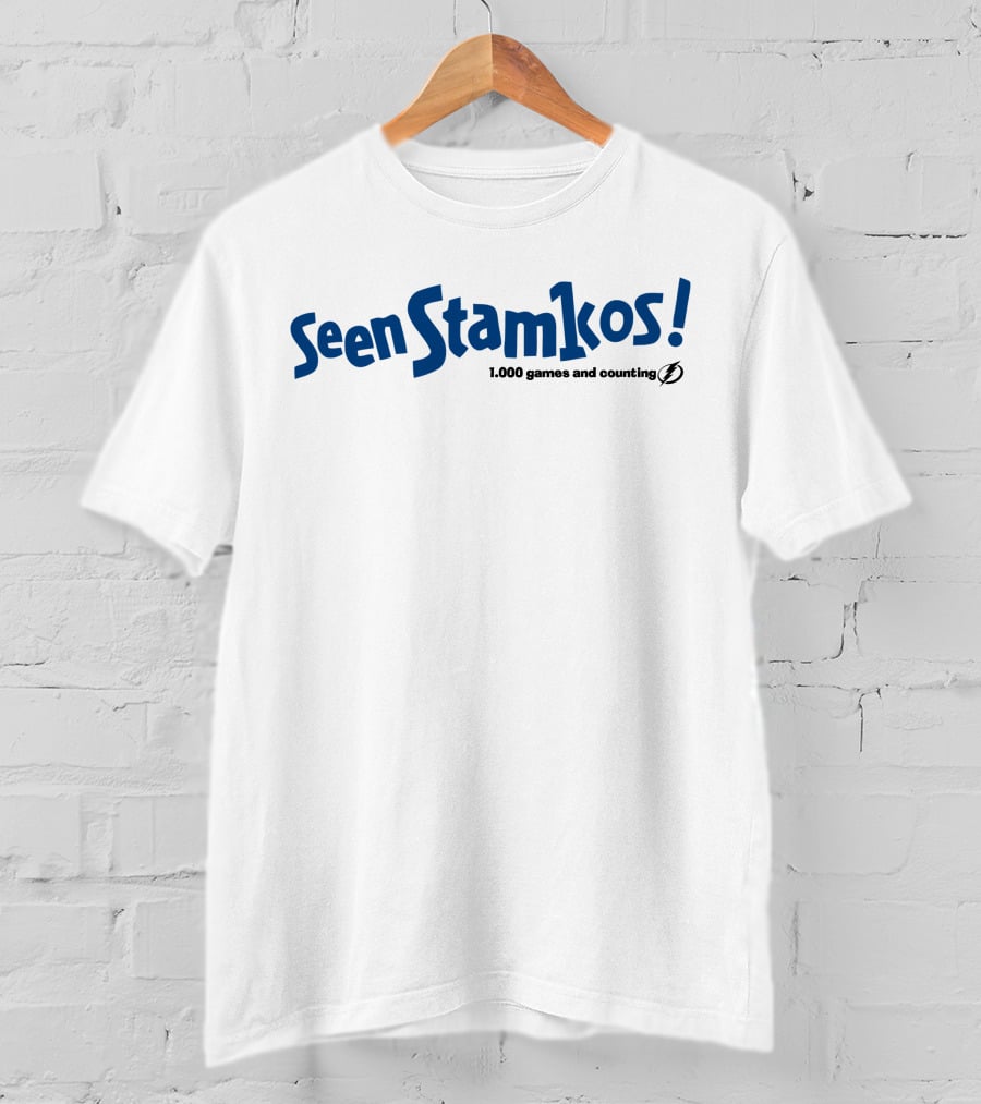 Seen Stamkos 1000 Games And Counting Tampa Bay Lightning T-Shirt