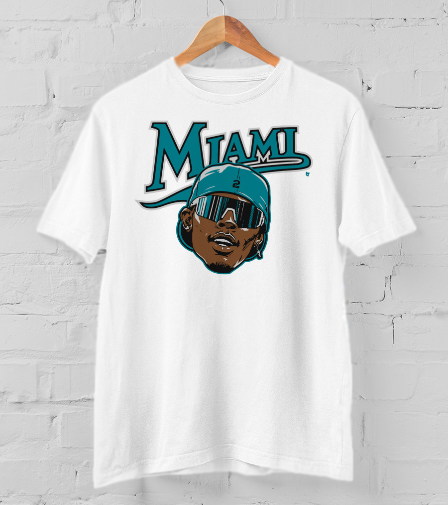 Jazz Chisholm Swag Head Miami Baseball Logo Look T-Shirt