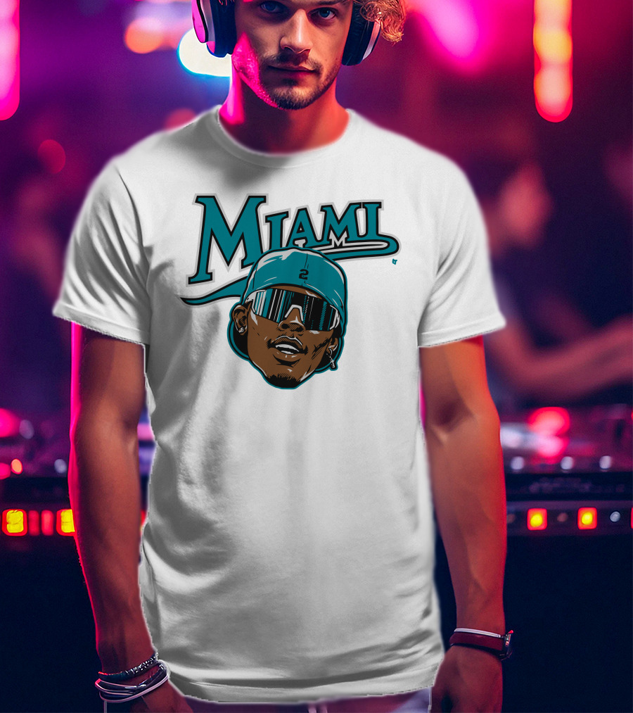 Jazz Chisholm Swag Head Miami Baseball Logo Look T-Shirt