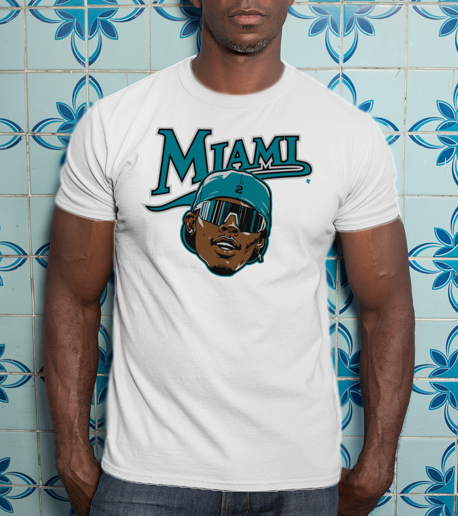 Jazz Chisholm Swag Head Miami Baseball Logo Look T-Shirt
