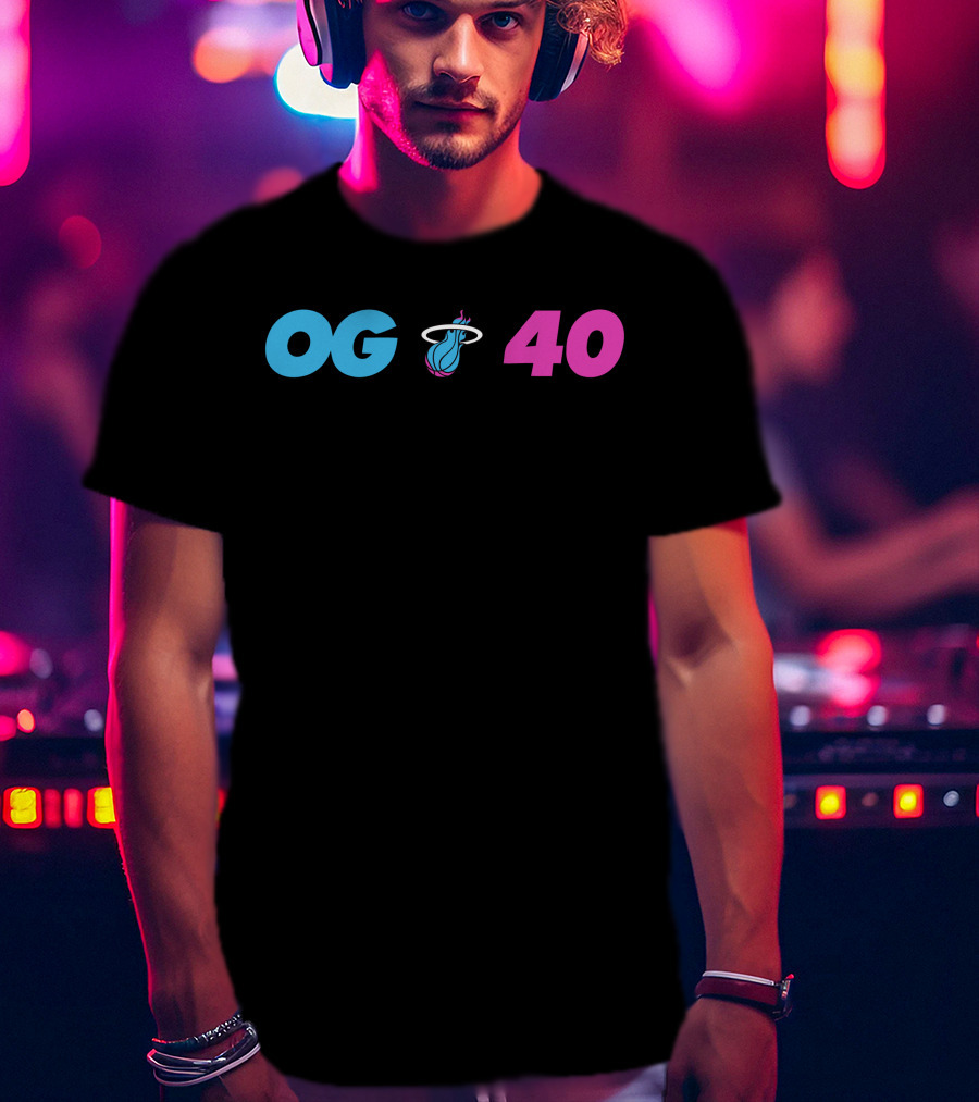 OG Miami Heat 40 T-Shirt