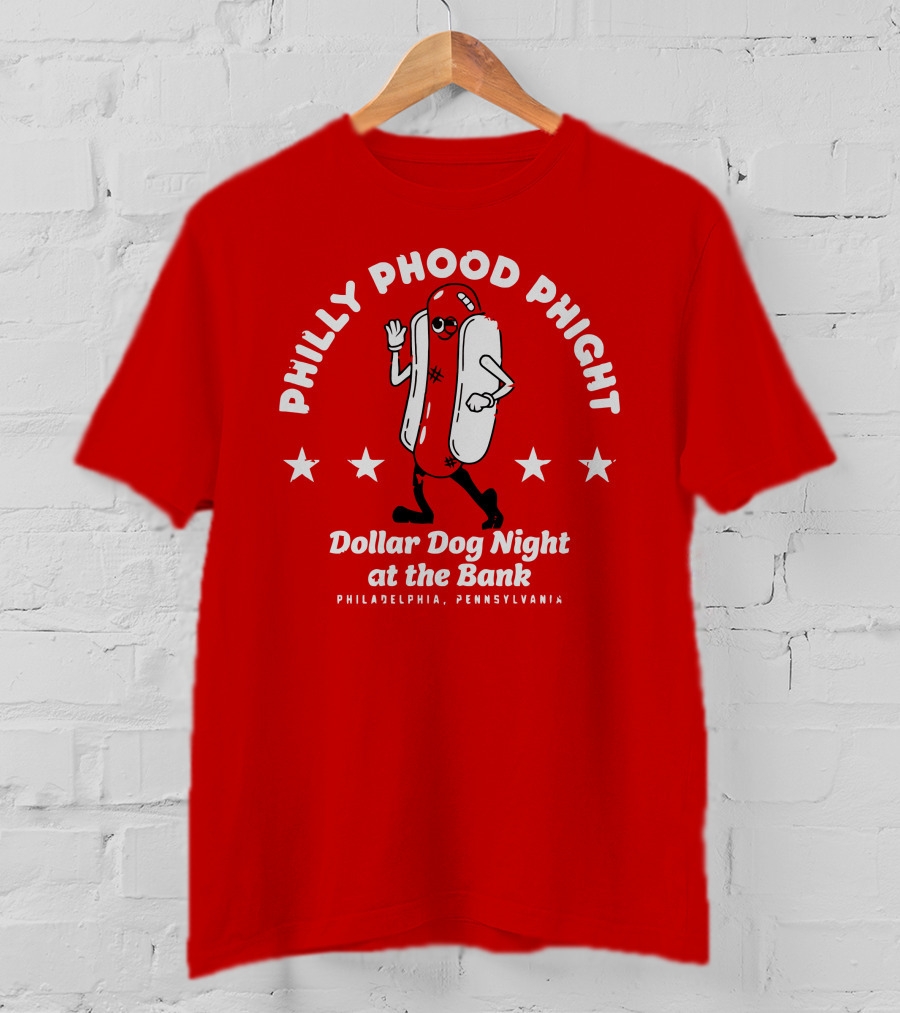 Philly Phood Phight Dollar Dog Night At The Bank Philadelphia Pennsylvania T-Shirt