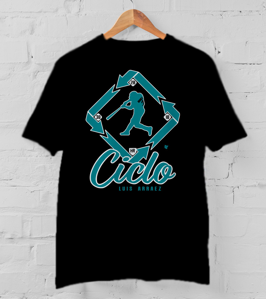 Ciclo Luis Arraez Baseball Diamond Pathway T-Shirt
