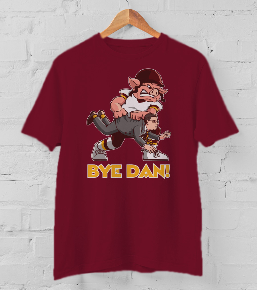 BYE DAN Football Pig Player Carrying A Man T-Shirt
