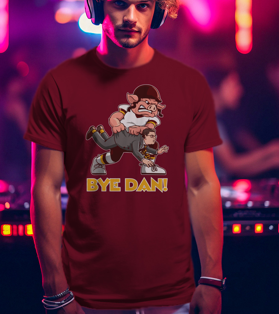 BYE DAN Football Pig Player Carrying A Man T-Shirt