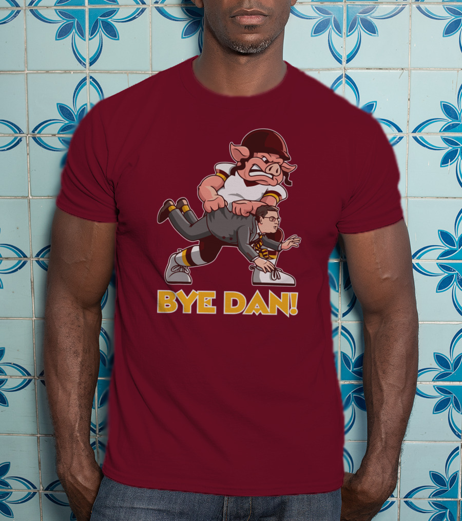 BYE DAN Football Pig Player Carrying A Man T-Shirt