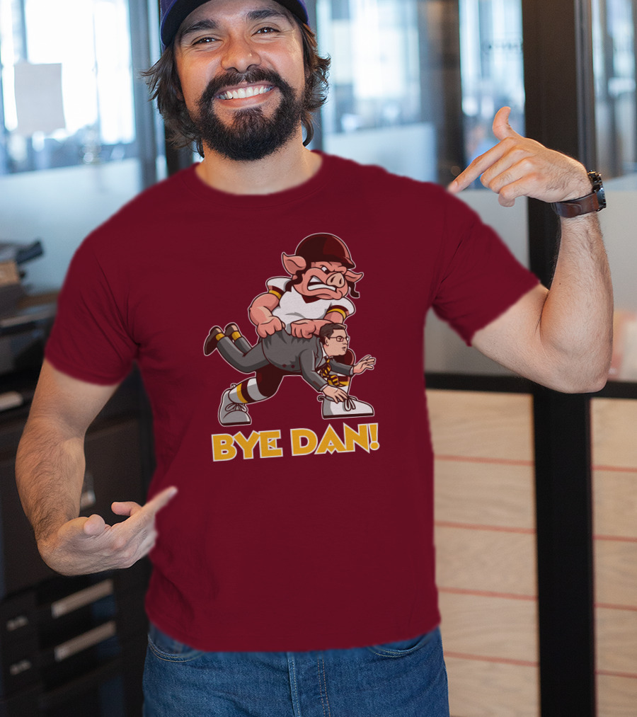 BYE DAN Football Pig Player Carrying A Man T-Shirt