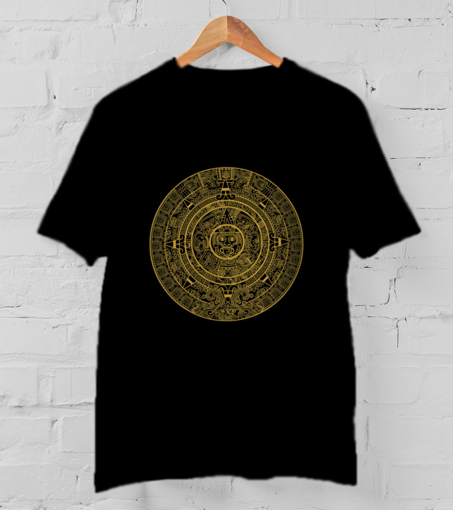 Maya Aztec Calendar Circular T-Shirt