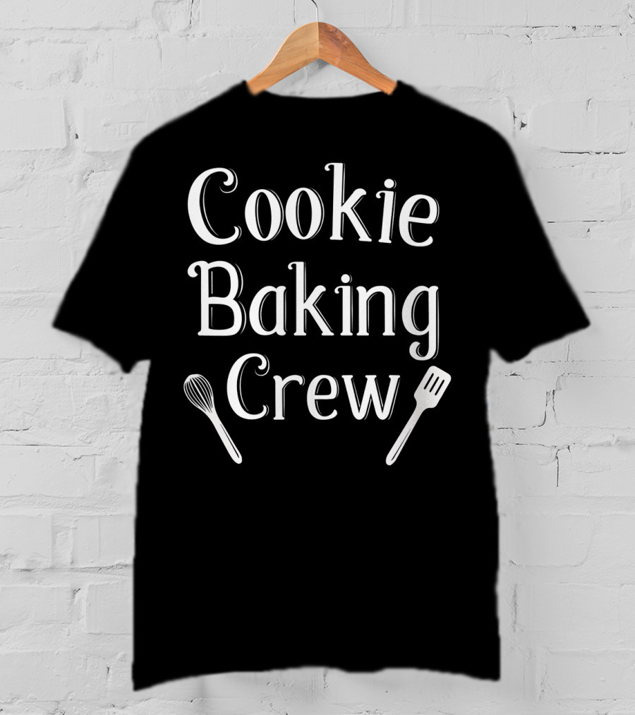 Cookie Baking Crew Whisk Spatula Fitted Scoop T-Shirt