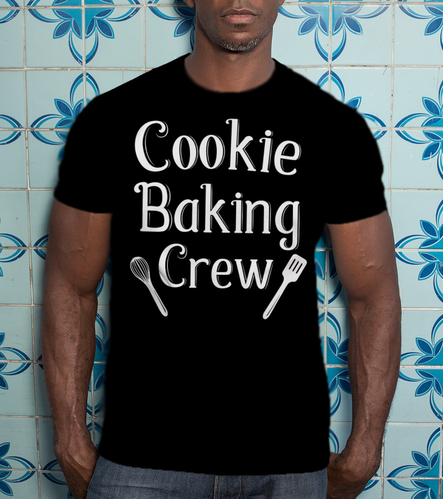 Cookie Baking Crew Whisk Spatula Fitted Scoop T-Shirt