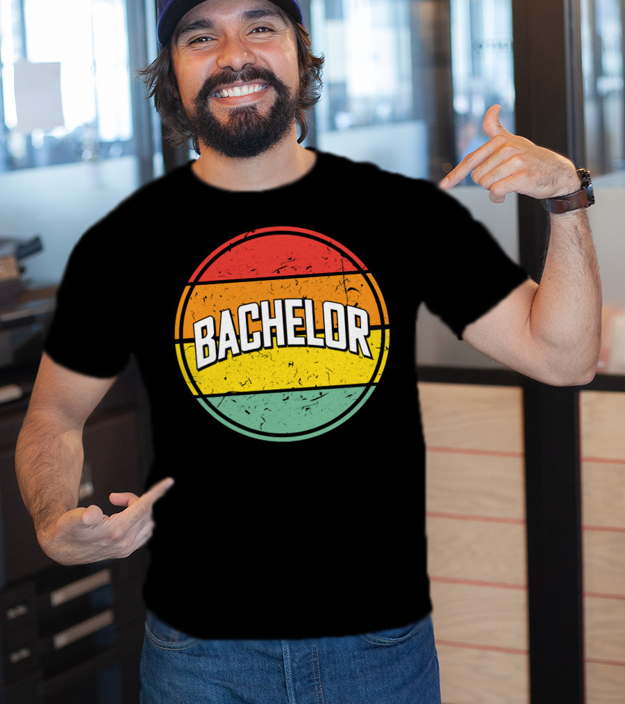Bachelor Retro Sunset Circle T-Shirt