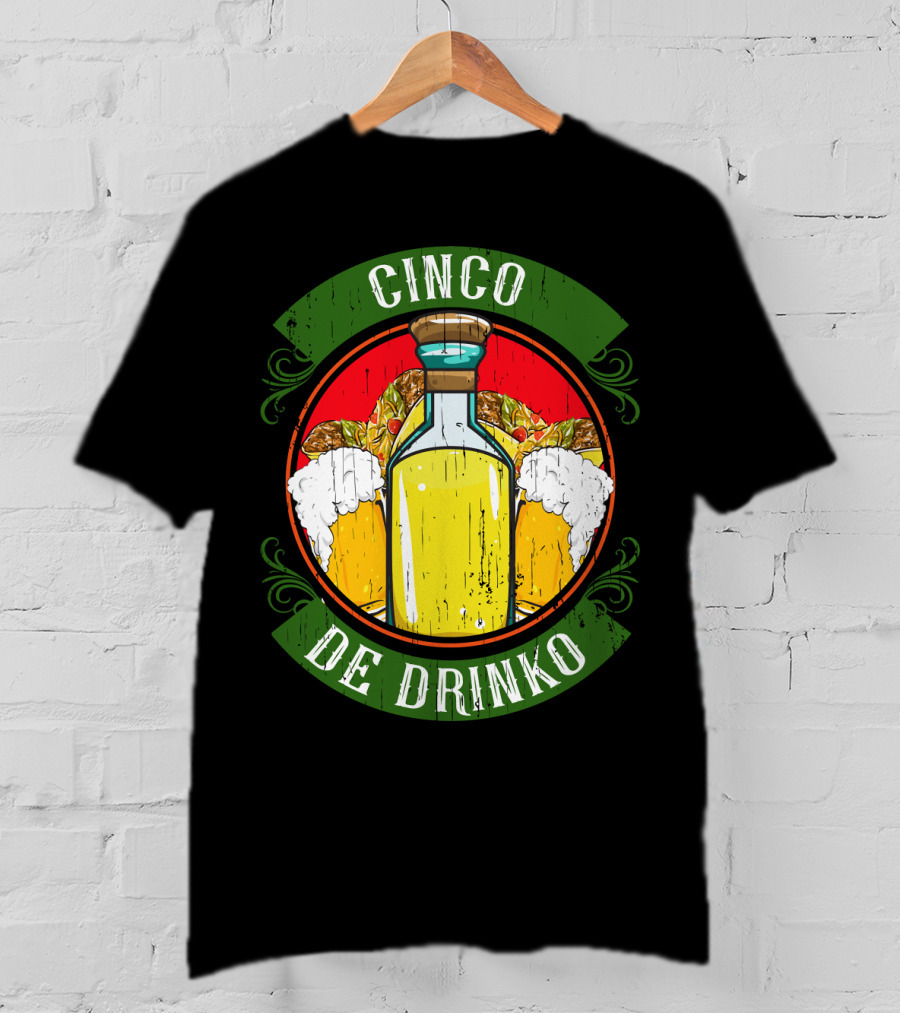 Cinco De Drinko Tequila And Beer T-Shirt