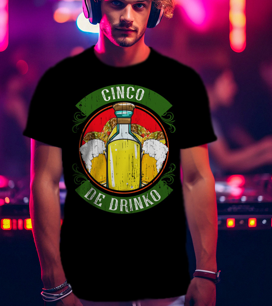 Cinco De Drinko Tequila And Beer T-Shirt
