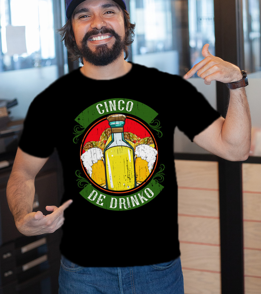 Cinco De Drinko Tequila And Beer T-Shirt