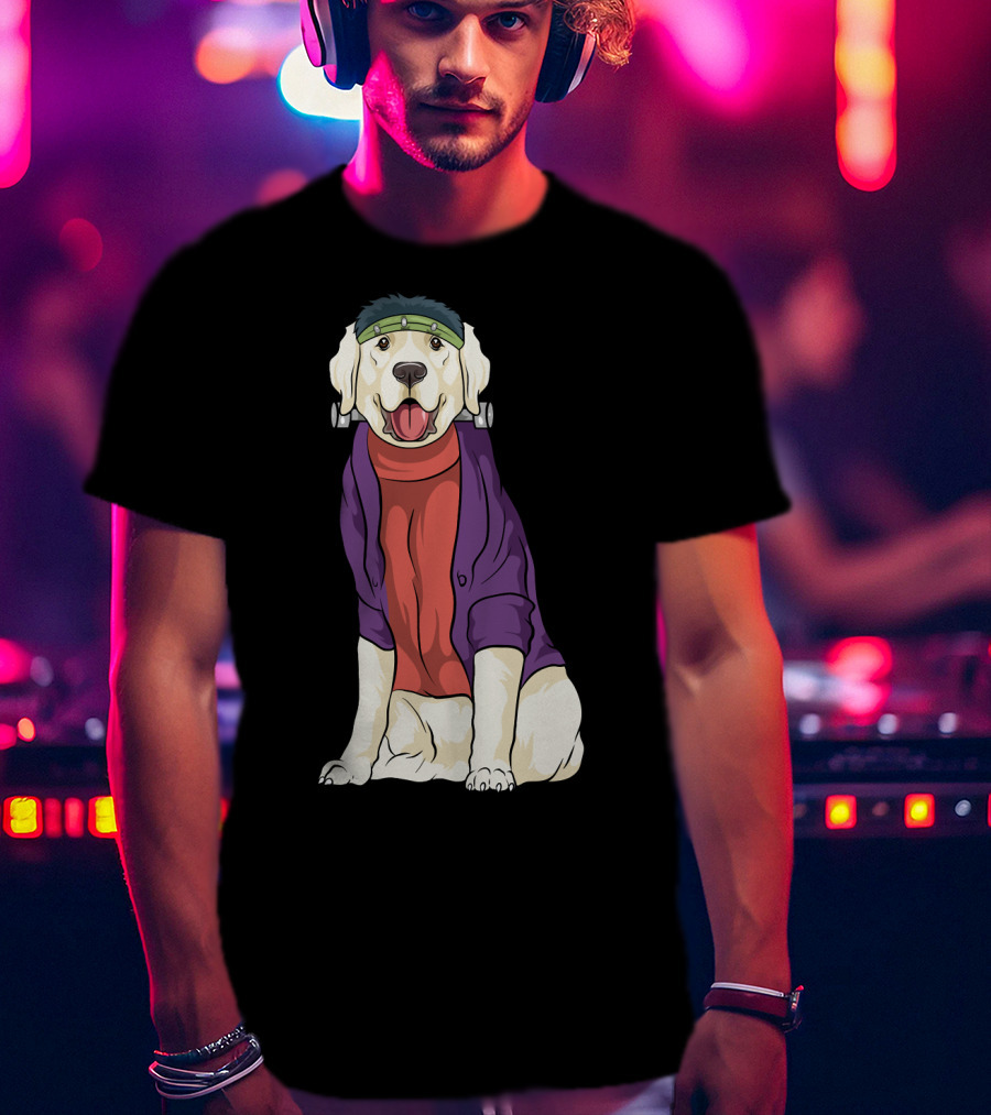 Golden Retriever Frankenstein Costume Halloween Dog T-Shirt