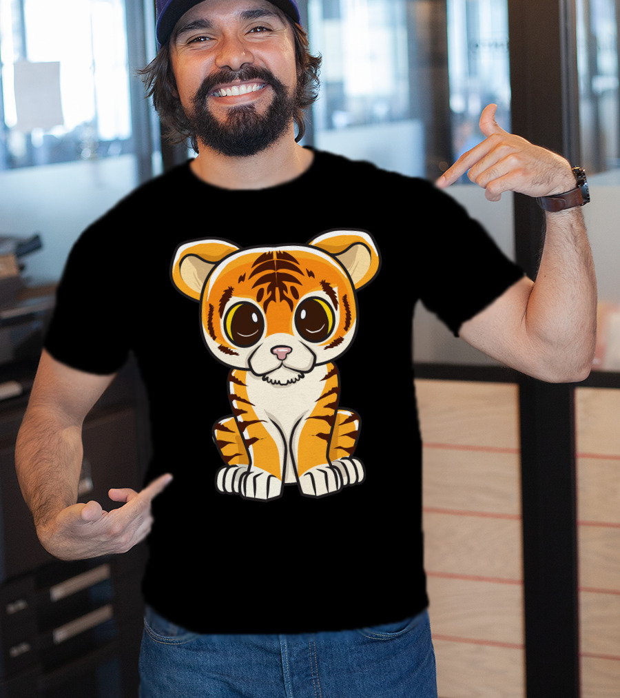 Kawaii Tiger International Tiger Day Cute Tiger T-Shirt