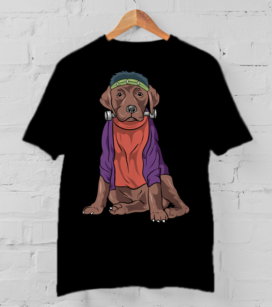 Funny Labrador Retriever Frankenstein Dog Costume T-Shirt