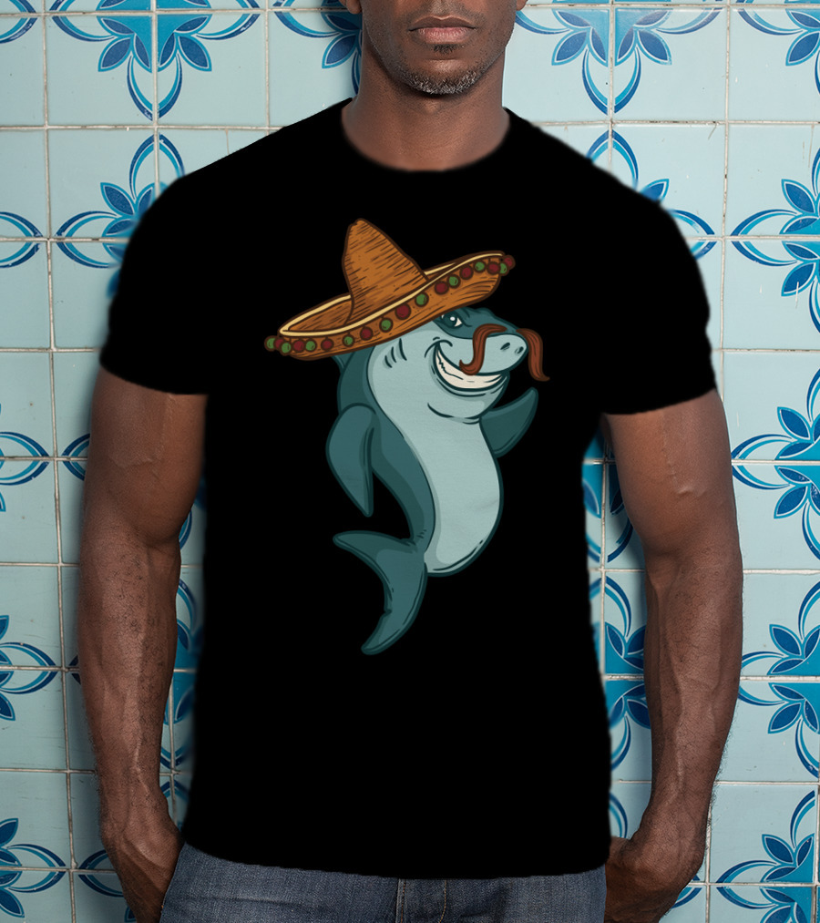 Mexican Shark Sombrero Jawsome Cinco De Mayo Lovers T-Shirt
