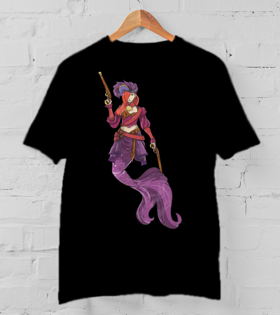 Pirate Mermaid Magical Fantasy Adventure T-Shirt