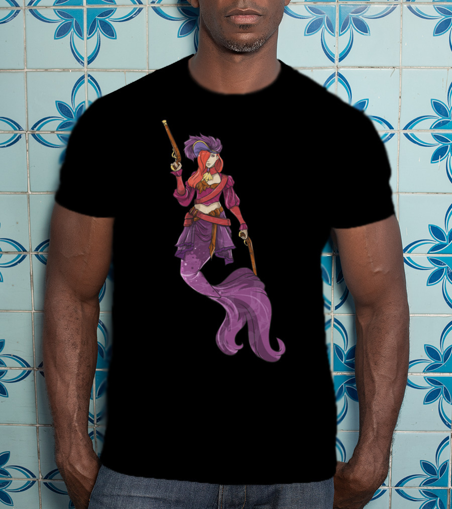 Pirate Mermaid Magical Fantasy Adventure T-Shirt