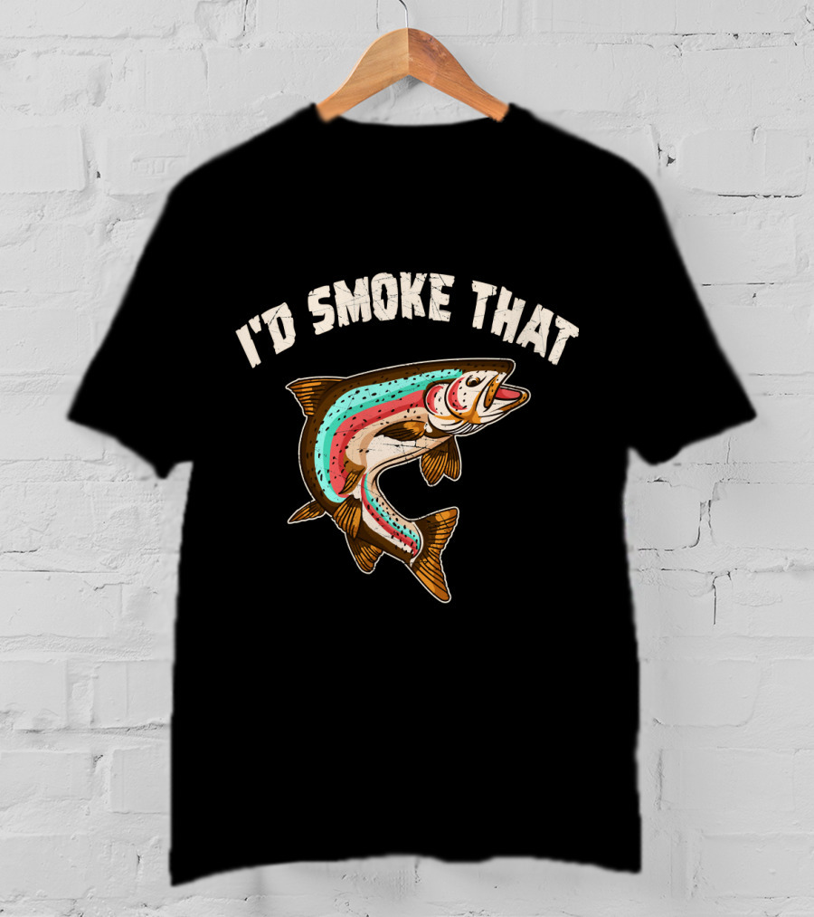 I'd Smoke That Salmon Fishing BBQ T-Shirt