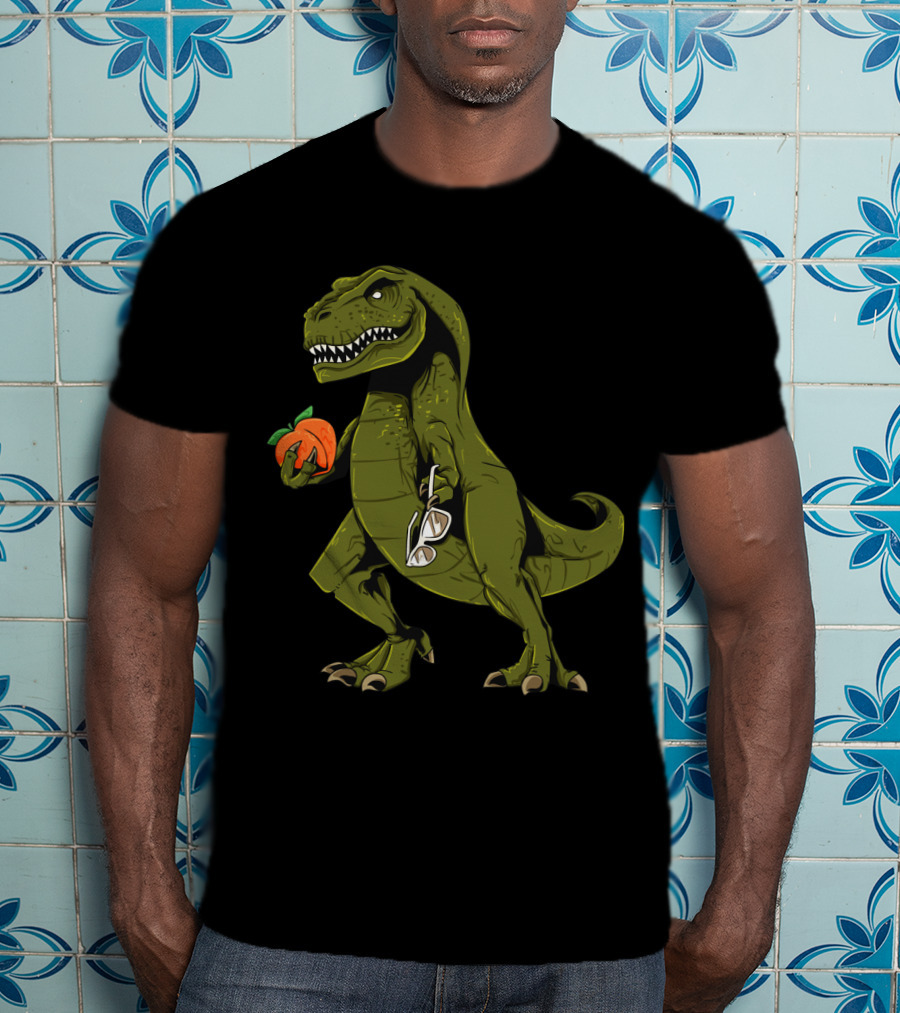 State Of Georgia Dinosaur Holding Peach Funny Sweet Georgia Peach T-Shirt