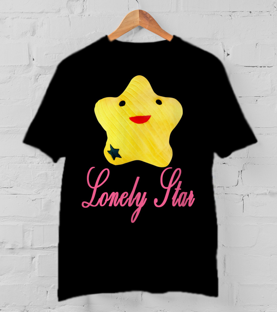 Lonely Star Yellow Smiling Character T-Shirt