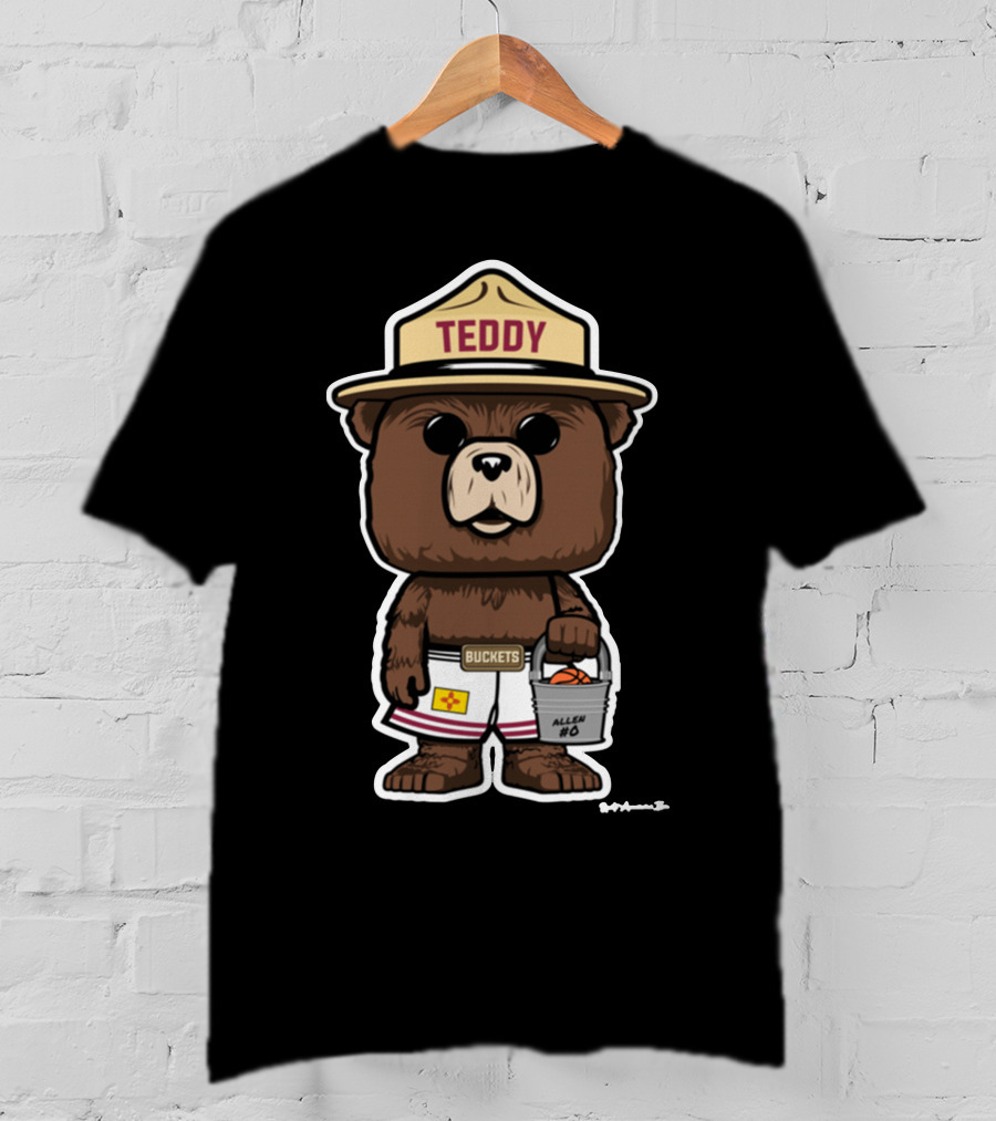 Teddy Buckets Allen #0 Satinytee Clothing Store T-Shirt