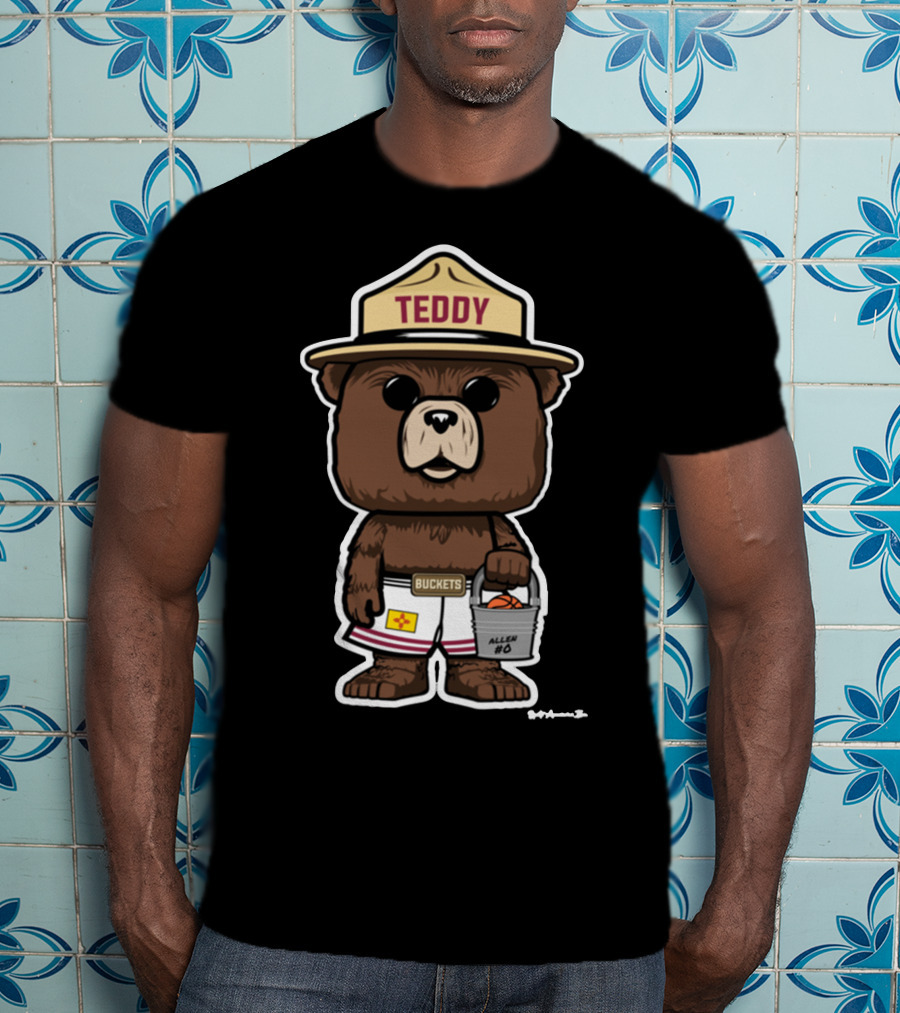 Teddy Buckets Allen #0 Satinytee Clothing Store T-Shirt