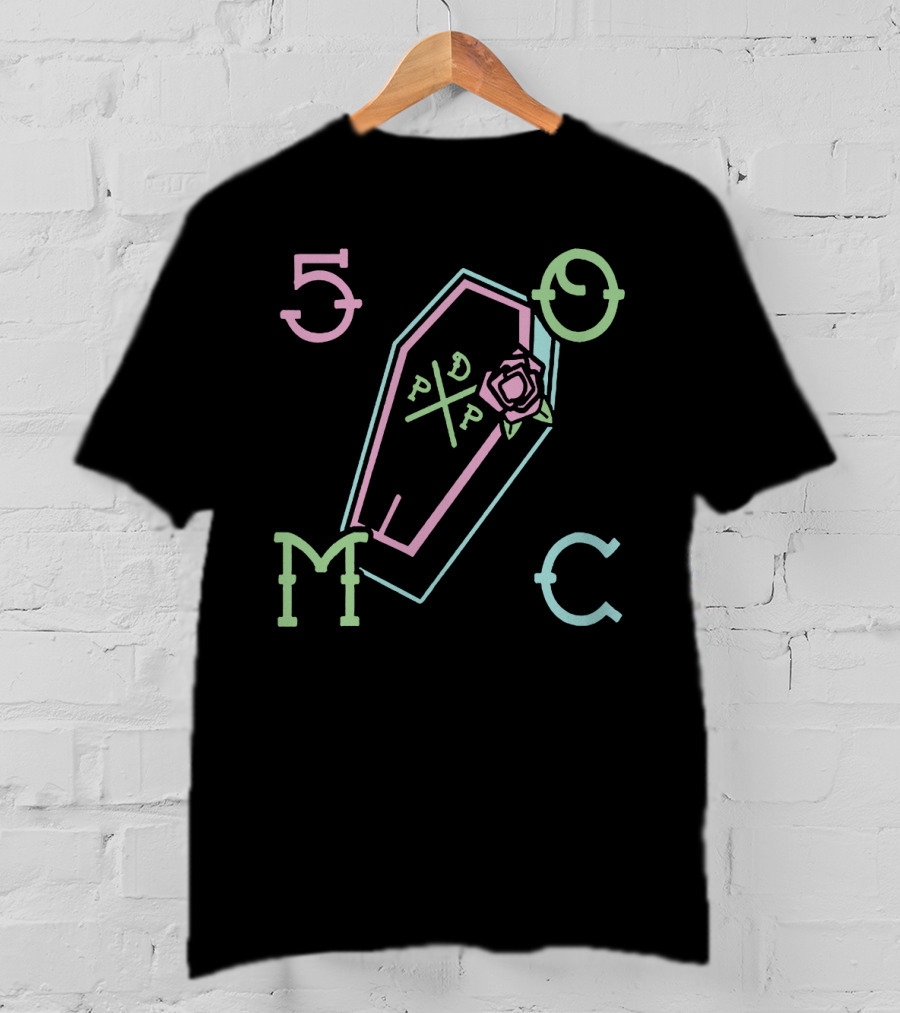 Pewdiepie 50MC Coffin Rose DDP T-Shirt