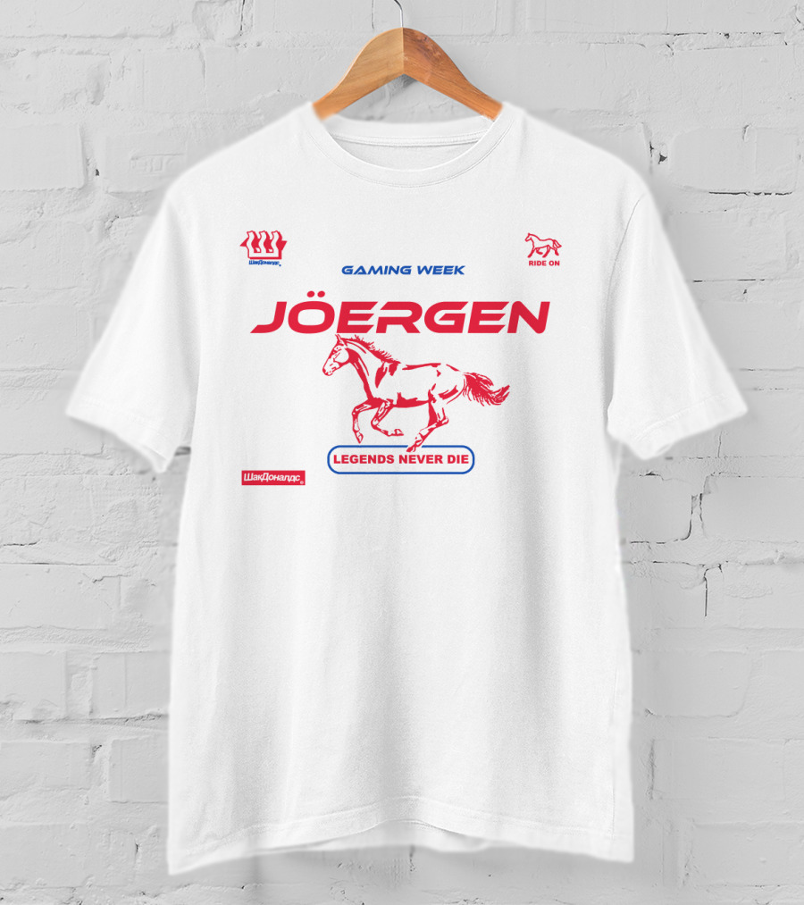 Joergen Gaming Week Ride On Legends Never Die Pewdiepie T-Shirt