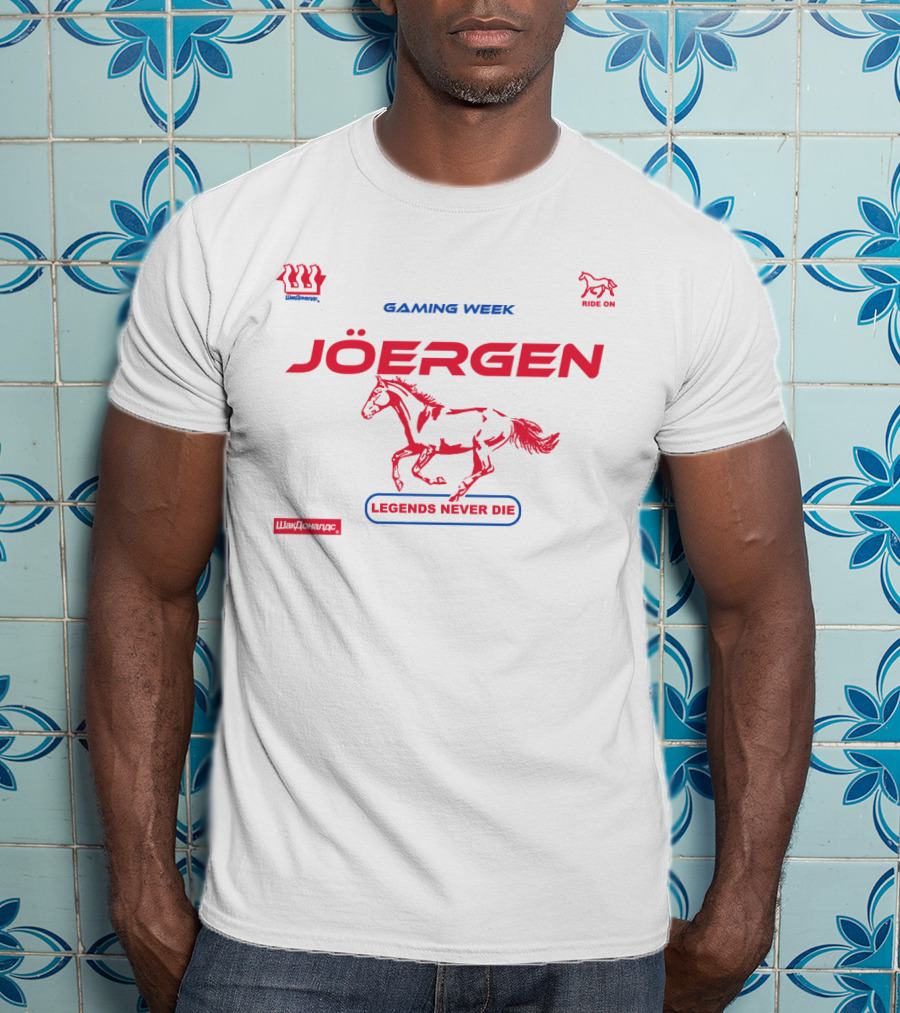 Joergen Gaming Week Ride On Legends Never Die Pewdiepie T-Shirt