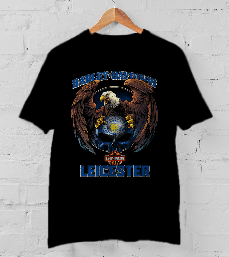 Harley Davidson Motor Cycles Eagle Leicester T-Shirt