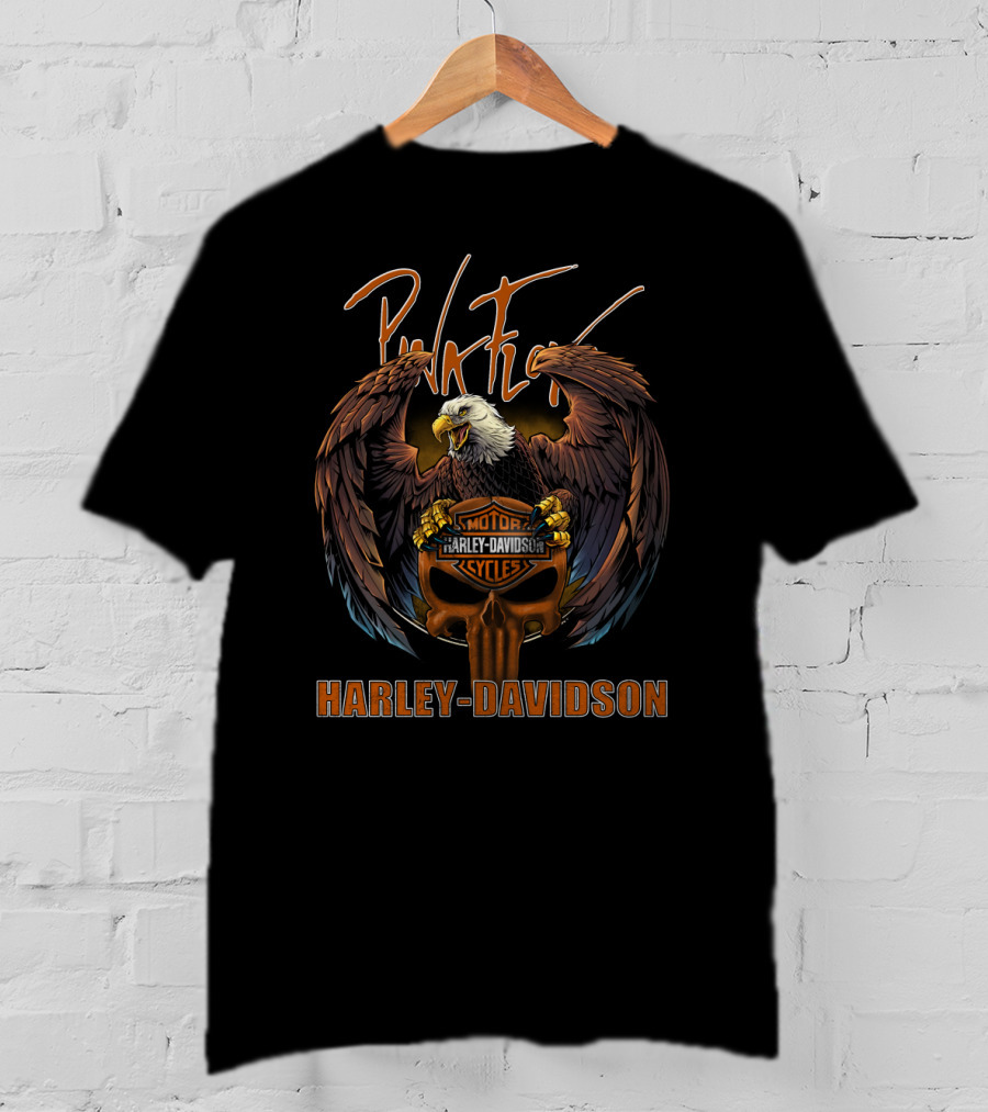 Pink Floyd Harley Davidson Eagle Motor Cycles T-Shirt