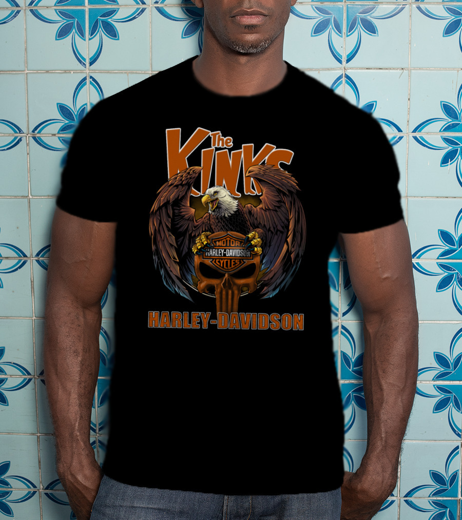 The Kinks Harley Davidson Motor Cycles Eagle T-Shirt