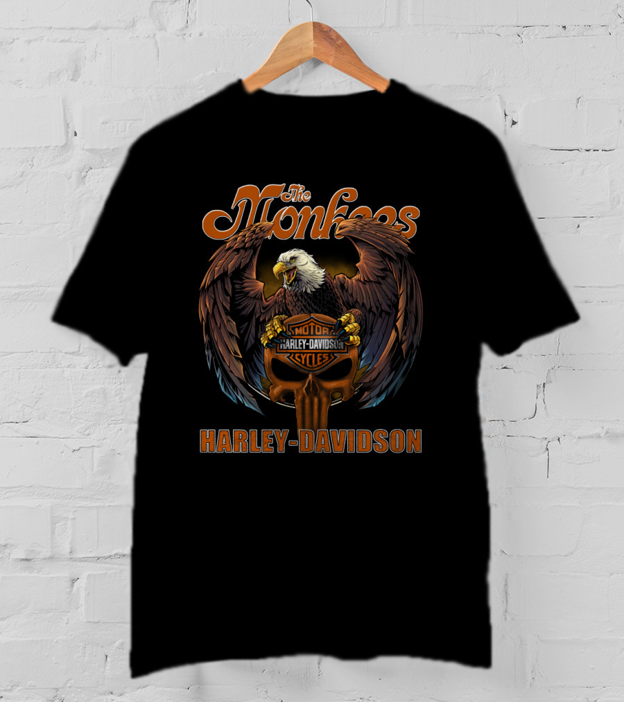 The Monkees Harley Davidson Motor Cycles Eagle T-Shirt